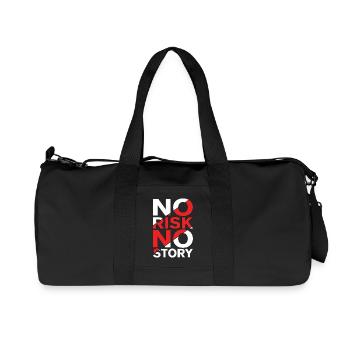 No Risk No Story - Recycelte Canvas-Sporttasche von Stanley/Stella - Schwarz - Vorne