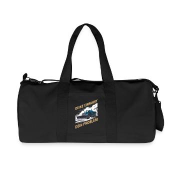 Winterdienst YOUR DRIVEWAY YOUR PROBLEM Lustig - Recycelte Canvas-Sporttasche von Stanley/Stella - Schwarz - Vorne
