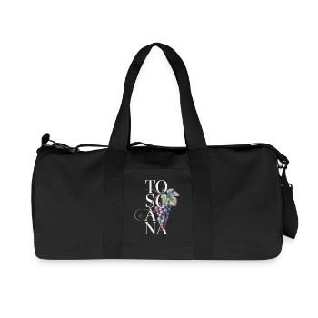 TOSCANA – Grapes - Recycled Canvas Sports Bag by Stanley/Stella - black - Front