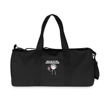 Here you fell down something sarcastic - Recycled Canvas Sports Bag by Stanley/Stella - black - Front
