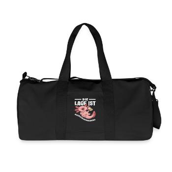 The location is drunken: Axolotl - Recycled Canvas Sports Bag by Stanley/Stella - black - Front
