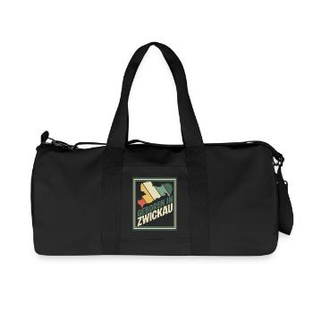 Born in Zwickau - Recycled Canvas Sports Bag by Stanley/Stella - black - Front