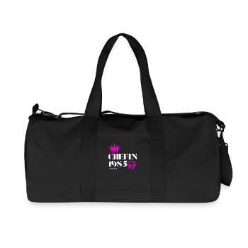 Chefin Edition 1985 – Frauenpower 40 Jahre - Recycelte Canvas-Sporttasche von Stanley/Stella - Schwarz - Vorne