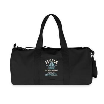 Sailing | Not a hobby but a passion - Recycled Canvas Sports Bag by Stanley/Stella - black - Front