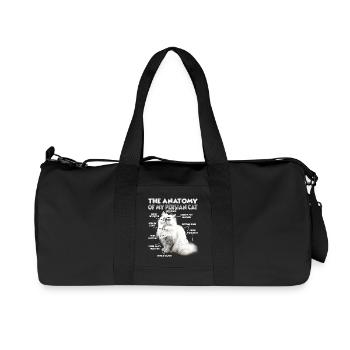 Cadeau des chats persans pour l’amoureux des chats - Sac de sport en toile recyclée Stanley/Stella - noir - Devant