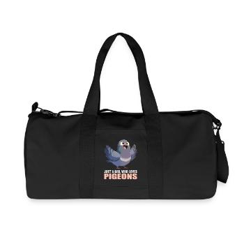 Tauben Taube - Recycelte Canvas-Sporttasche von Stanley/Stella - Schwarz - Vorne