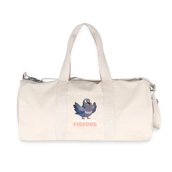Pigeons Pigeon - Sac de sport en toile recyclée Stanley/Stella - blanc naturel - Devant