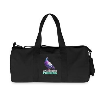 Tauben Taube - Recycelte Canvas-Sporttasche von Stanley/Stella - Schwarz - Vorne
