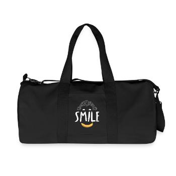 Affenlächeln Monkey Smile - Recycelte Canvas-Sporttasche von Stanley/Stella - Schwarz - Vorne
