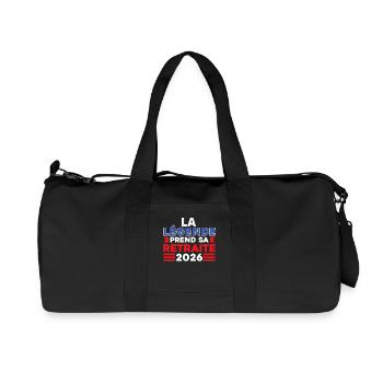Retired in 2026 The Legend Retires 2026 - Recycled Canvas Sports Bag by Stanley/Stella - black - Front