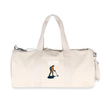 Zehn weitere Minuten Metallerkennungsspaß - Recycelte Canvas-Sporttasche von Stanley/Stella - Naturweiß - Vorne