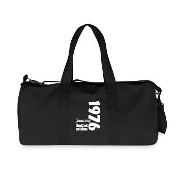Anniversaire Janvier 1976 Limited Edition Cadeau - Sac de sport en toile recyclée Stanley/Stella - noir - Devant