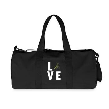 Gottesanbeterinnen Gottesanbeterin - Recycelte Canvas-Sporttasche von Stanley/Stella - Schwarz - Vorne