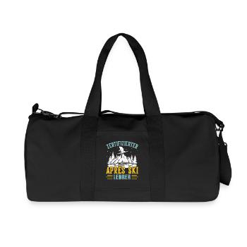 Ski INSTRUCTEUR CERTIFIÉ APRÈS-SKI Lustig - Sac de sport en toile recyclée Stanley/Stella - noir - Devant