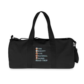 Utah Mighty 5 Nationalparks Tour - Recycelte Canvas-Sporttasche von Stanley/Stella - Schwarz - Vorne