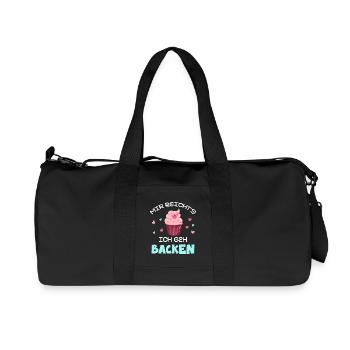 I've had enough: I'm going to bake cupcake - Recycled Canvas Sports Bag by Stanley/Stella - black - Front
