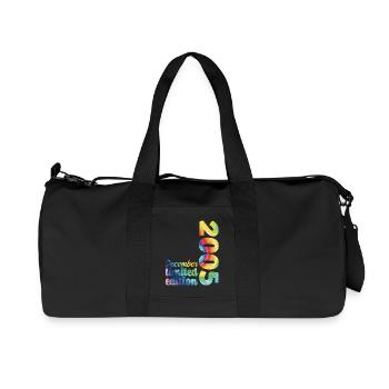 Birthday December 2005 Gift Tie And Dye Tee - Recycled Canvas Sports Bag by Stanley/Stella - black - Front