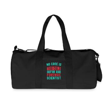 Forensic Science Major No Case Is Too Cold - Recycelte Canvas-Sporttasche von Stanley/Stella - Schwarz - Vorne