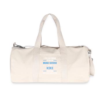 Beau gosse et Kiki: humour francais - Recycled Canvas Sports Bag by Stanley/Stella - natural - Front
