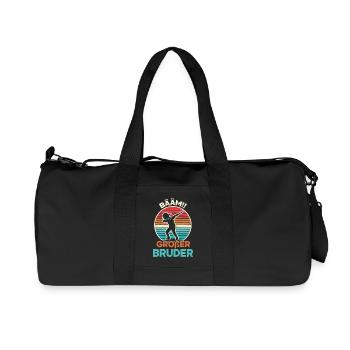 Bääm Grand Frère Dab Enfants Drôles Frères et Sœurs - Sac de sport en toile recyclée Stanley/Stella - noir - Devant