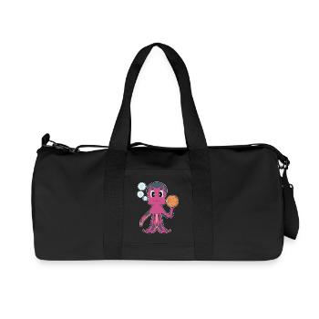 Octopus Basketball Player Basketball Sports - Recycled Canvas Sports Bag by Stanley/Stella - black - Front