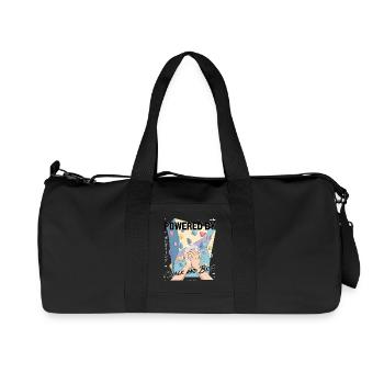 Propulsé par l’escalade de bloc à la craie et bêta - Sac de sport en toile recyclée Stanley/Stella - noir - Devant