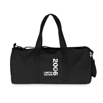 2006 Birthday Born In 2006 Birthday Gift - Recycled Canvas Sports Bag by Stanley/Stella - black - Front