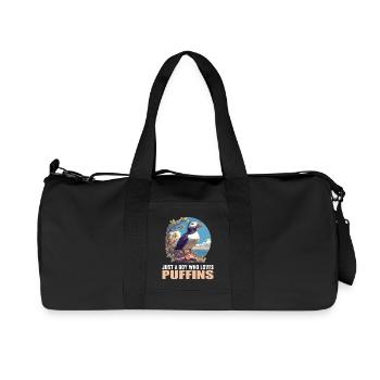 Puffin Papageientaucher - Recycelte Canvas-Sporttasche von Stanley/Stella - Schwarz - Vorne