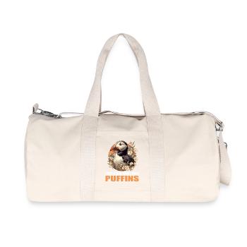 Puffin Papageientaucher - Recycelte Canvas-Sporttasche von Stanley/Stella - Naturweiß - Vorne
