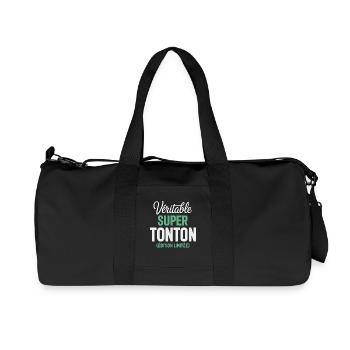 Véritable Super Tonton Édition Limitée Cadeau  - Sac de sport en toile recyclée Stanley/Stella - noir - Devant