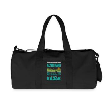 Kayaker Gifts Kayak Water Sports Outfits - Recycled Canvas Sports Bag by Stanley/Stella - black - Front