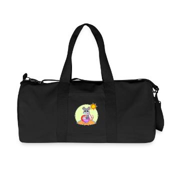 Maus Schwimmen Schwimmring Sommer - Recycelte Canvas-Sporttasche von Stanley/Stella - Schwarz - Vorne