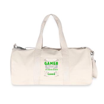 Design de joueur drôle : La situation est sérieuse - Sac de sport en toile recyclée Stanley/Stella - blanc naturel - Devant