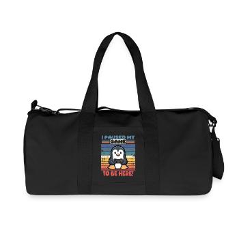 i paused my game to be here! - Recycled Canvas Sports Bag by Stanley/Stella - black - Front