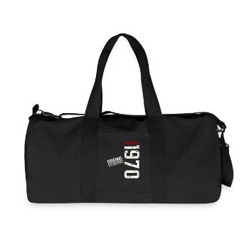 55th Birthday Original December Born 1970 - Recycled Canvas Sports Bag by Stanley/Stella - black - Front