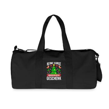 Santa Claus Christmas Time Christmas - Recycled Canvas Sports Bag by Stanley/Stella - black - Front