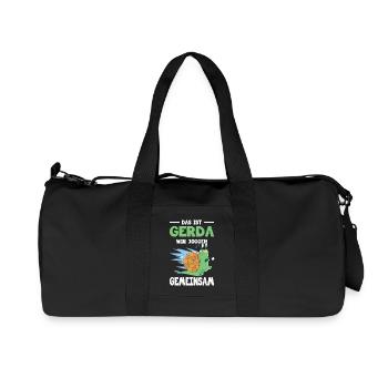 Jogging, Coureur Cadeau, Sport, Forme physique - Sac de sport en toile recyclée Stanley/Stella - noir - Devant