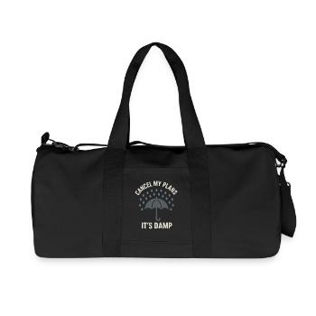 weather, drama, humor, gift, rain, snow - Recycled Canvas Sports Bag by Stanley/Stella - black - Front