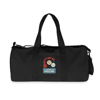 weather, drama, humor, gift, rain, snow - Recycled Canvas Sports Bag by Stanley/Stella - black - Front