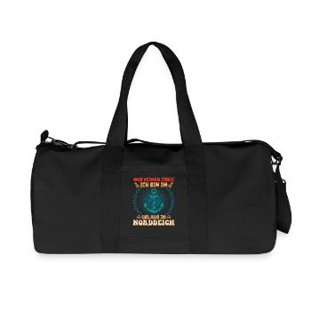 Vacances en mer du Nord NE T’INQUIÈTE PAS, JE SUIS EN VACANCES - Sac de sport en toile recyclée Stanley/Stella - noir - Devant