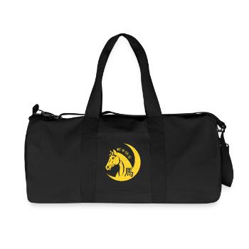 Year Of Horse Chinese Zodiac Chinese 2026 New Year - Recycled Canvas Sports Bag by Stanley/Stella - black - Front