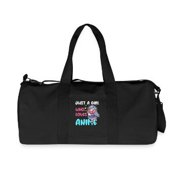 La fille adore l’anime Chibi - Sac de sport en toile recyclée Stanley/Stella - noir - Devant