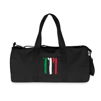 Drapeau italien - Sac de sport en toile recyclée Stanley/Stella - noir - Devant