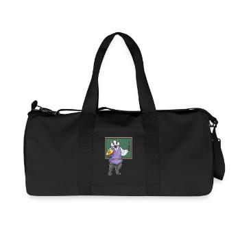 Dachs Ostern Lehrer - Recycelte Canvas-Sporttasche von Stanley/Stella - Schwarz - Vorne