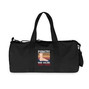 Funny Podiatrist Gift Cool Podiatry - Recycled Canvas Sports Bag by Stanley/Stella - black - Front