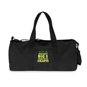 Okapi Animal - Recycled Canvas Sports Bag by Stanley/Stella - black - Front