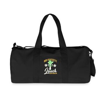 Weightlifters THE CRAZIEST LEEKS IN THE GYM Funny - Recycled Canvas Sports Bag by Stanley/Stella - black - Front