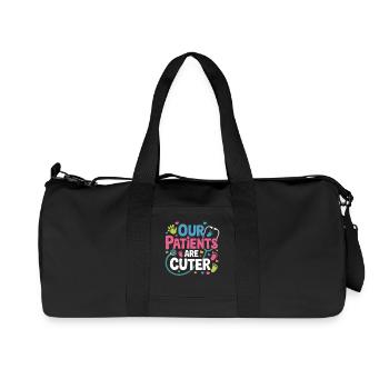 Our patients are sweeter - Recycled Canvas Sports Bag by Stanley/Stella - black - Front
