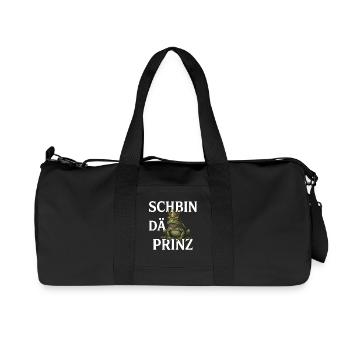SCHBIN DÄ PRINZ – Carnival Costume Replacement - Recycled Canvas Sports Bag by Stanley/Stella - black - Front