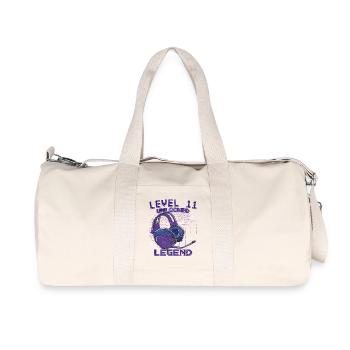 Level 11 Unlocked Legend - Recycled Canvas Sports Bag by Stanley/Stella - natural - Front